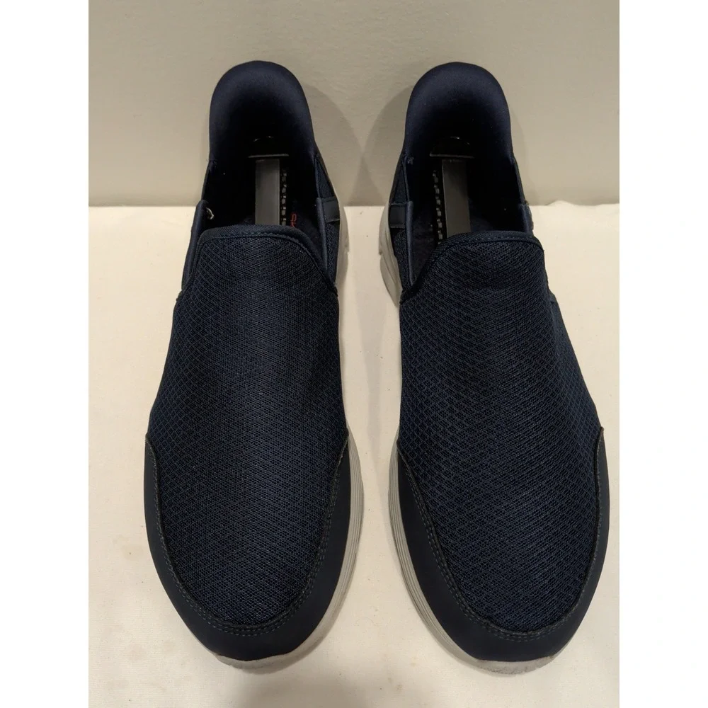Skechers Equalizer Swift fit Memory Foam Handsfree Navy Men's Sz  11